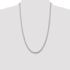 Sterling Silver Rhodium-plated 4.6mm Rolo Chain