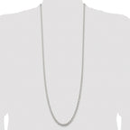 Sterling Silver Rhodium-plated 4.6mm Rolo Chain