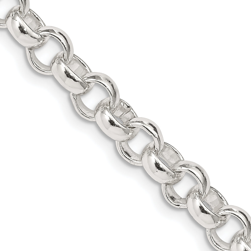 Sterling Silver 6.75mm Rolo Chain
