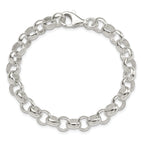 Sterling Silver Polished 8.00mm Belcher Light 7.5 inch Bracelet