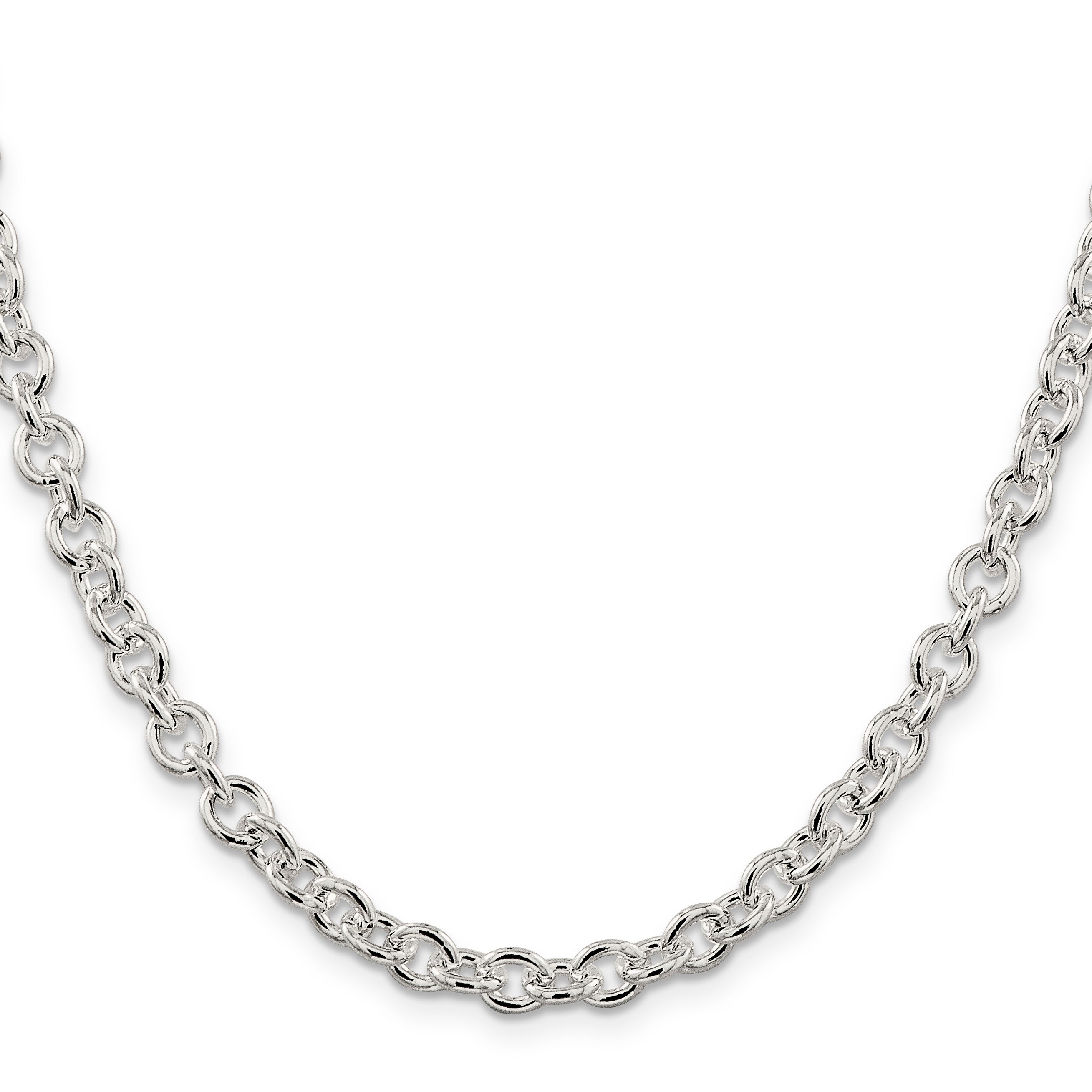 Sterling Silver 6.1mm Cable Chain