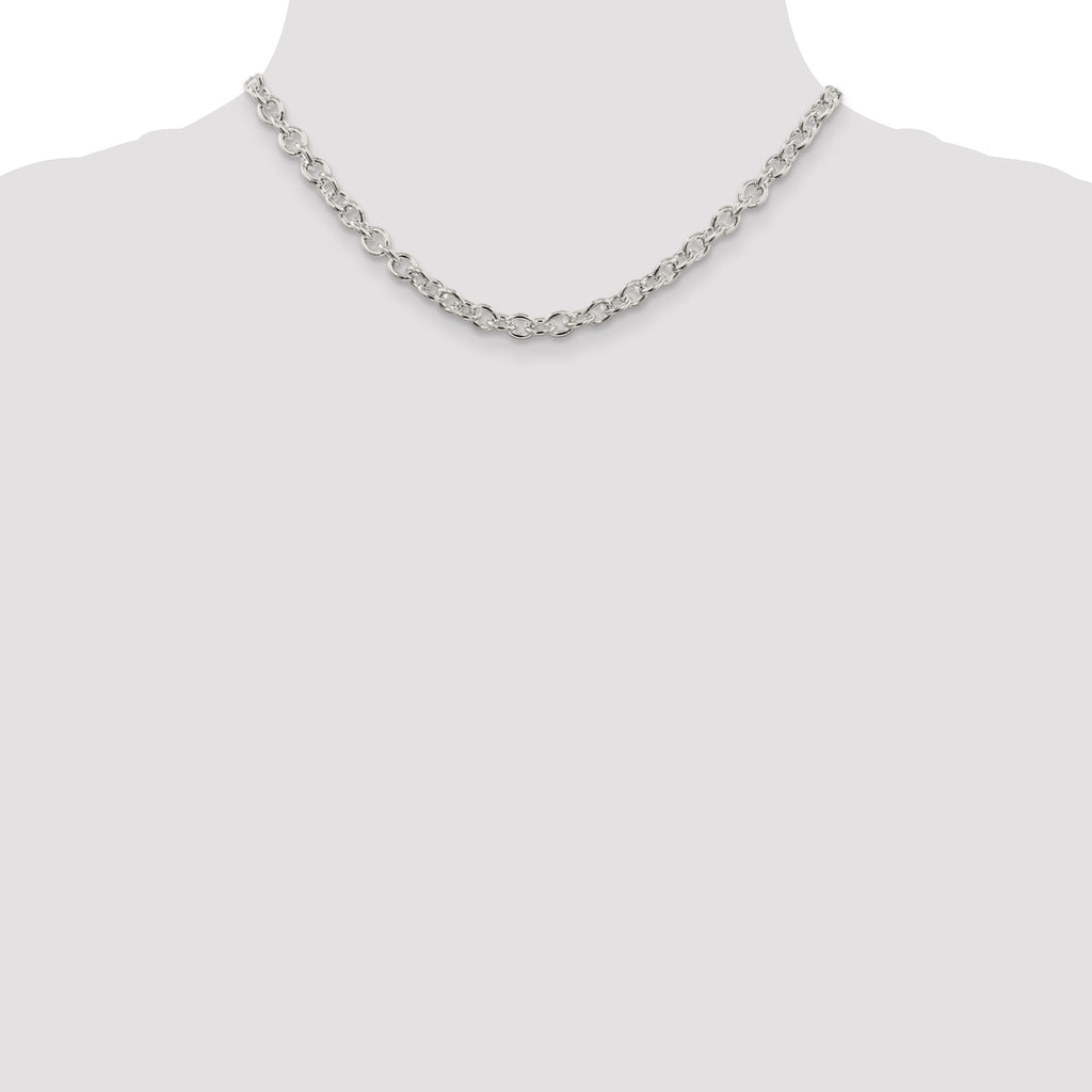 Sterling Silver Cable Chain Necklace 6.1mm
