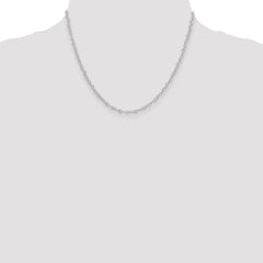 Sterling Silver 3.5mm Fancy Heart Link Chain