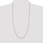 Sterling Silver 2.5mm Oval Fancy Rolo Chain