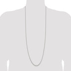 Sterling Silver 2.5mm Oval Fancy Rolo Chain