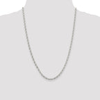 Sterling Silver 3.2mm Oval Fancy Rolo Chain
