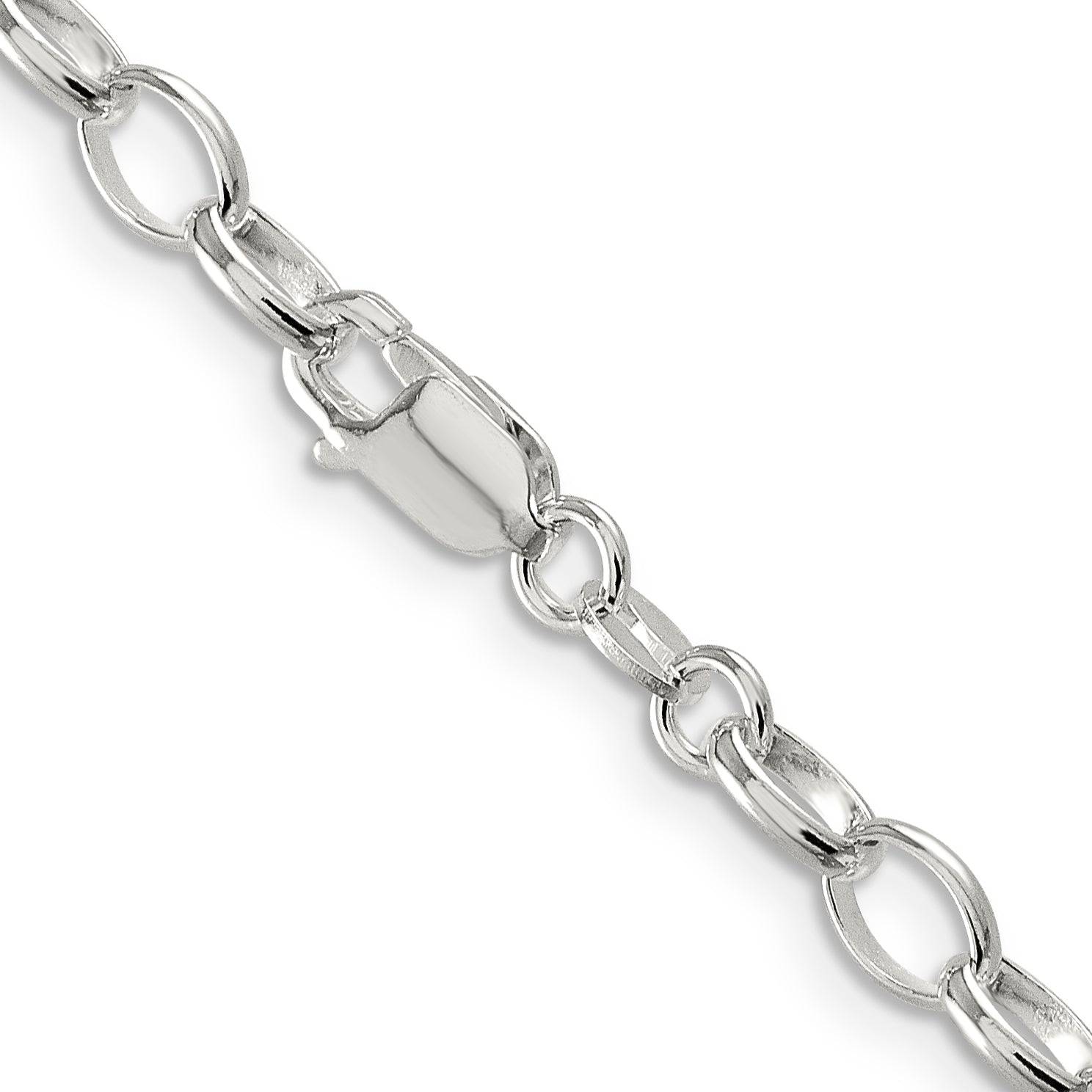 Sterling Silver 5mm Fancy Rolo Chain