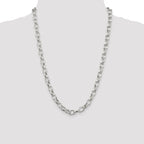 Sterling Silver 8mm Fancy Rolo Chain