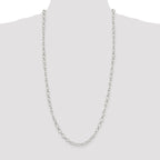 Sterling Silver 6.1mm Fancy Patterned Rolo Chain