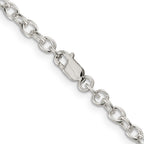 Sterling Silver 3.75mm Oval Cable Chain