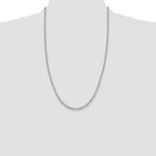 Sterling Silver 3.75mm Oval Cable Chain