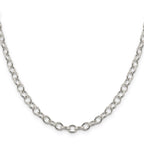 Sterling Silver 5.3mm Oval Cable Chain