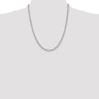 Sterling Silver 5.3mm Oval Cable Chain