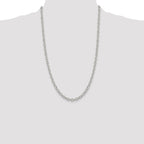 Sterling Silver 5.3mm Oval Cable Chain
