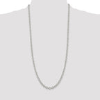 Sterling Silver 5.3mm Oval Cable Chain
