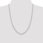 Sterling Silver 5.75mm Oval Cable Chain