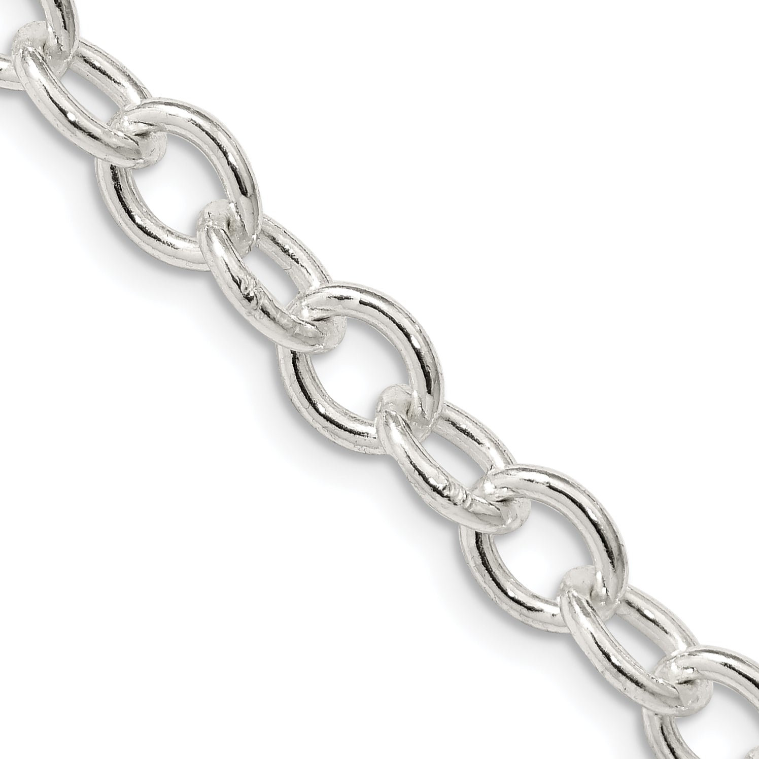 Sterling Silver 6.8mm Oval Cable Chain Main image