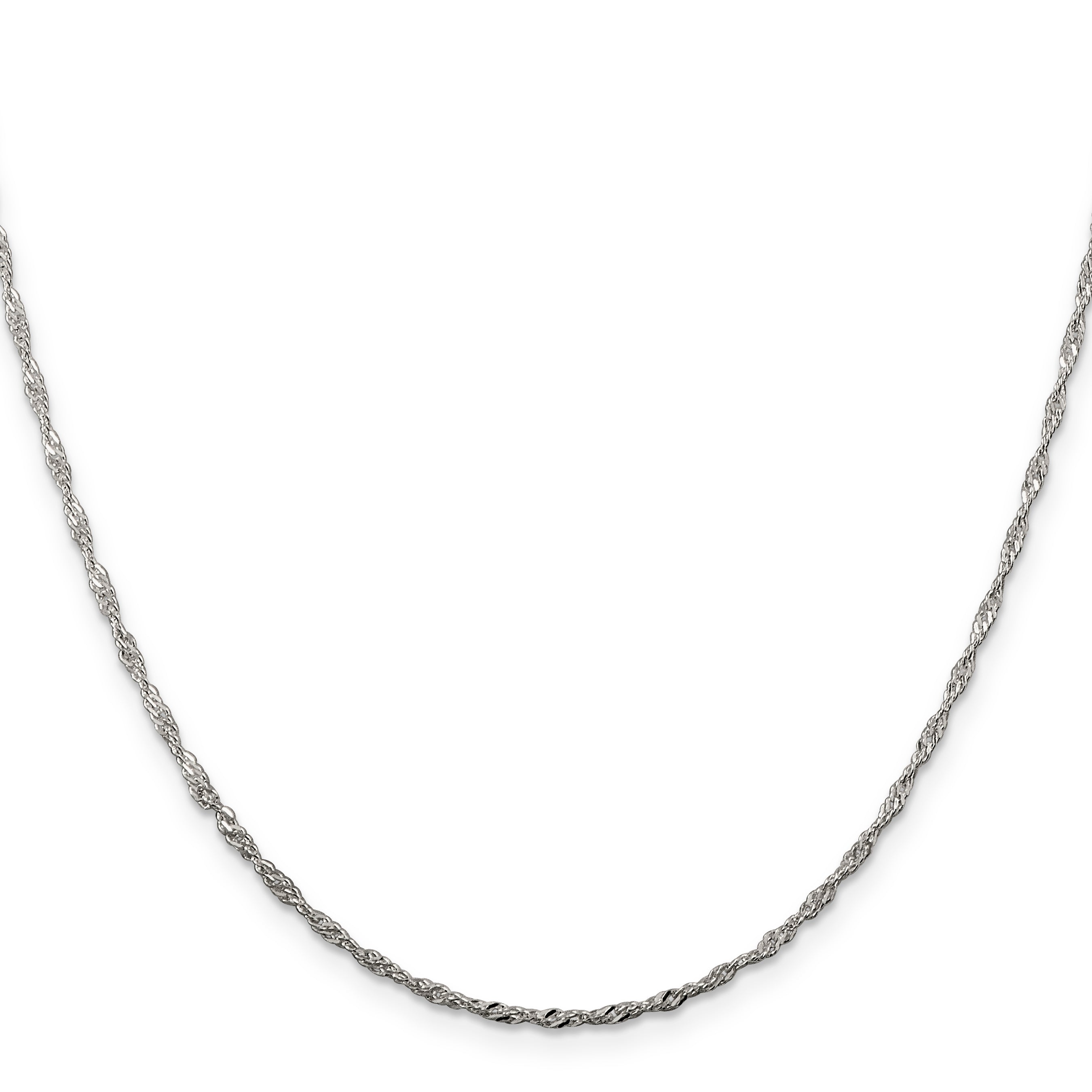 Singapore Chain Necklace in Sterling Silver, 1.75mm Secondary image