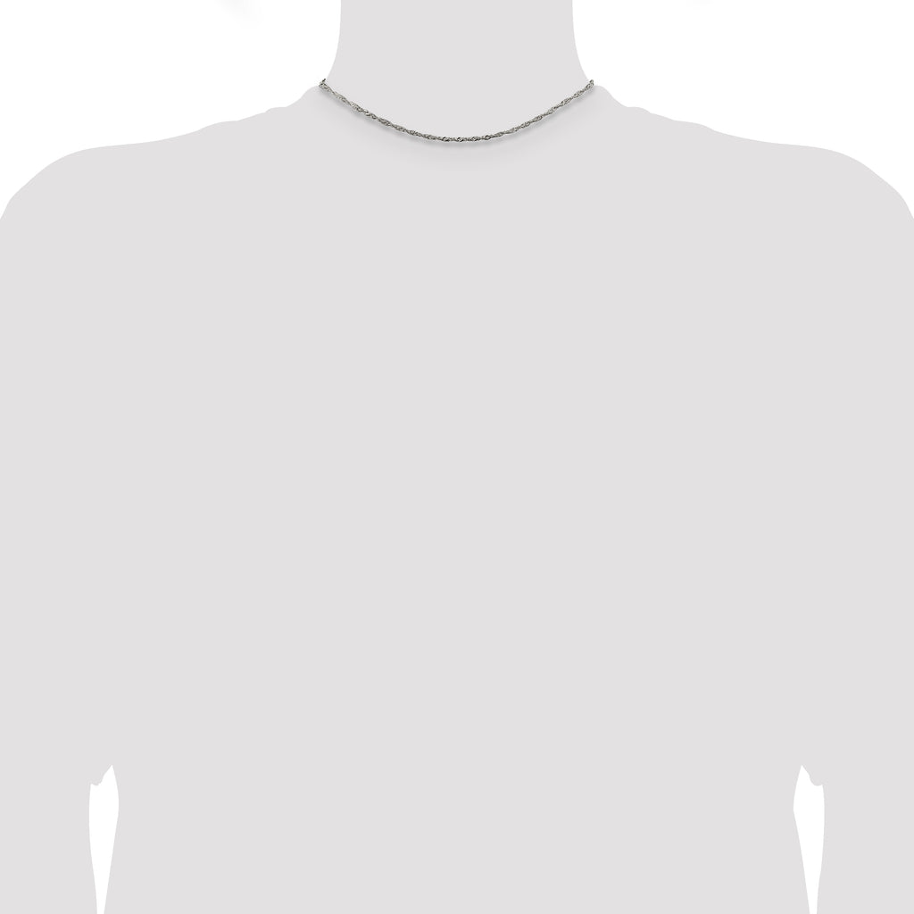 Sterling Silver 1.75mm Singapore Chain