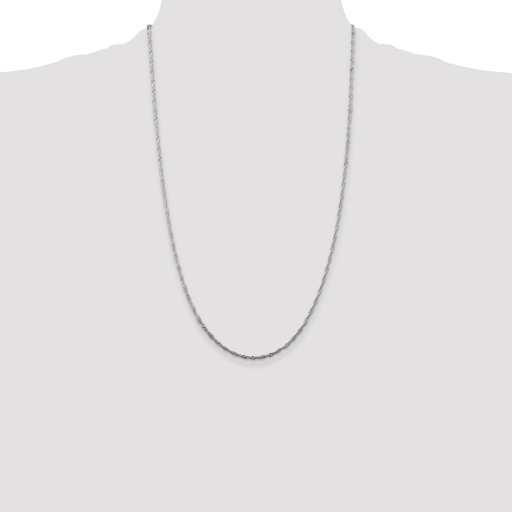 Sterling Silver 1.75mm Singapore Chain