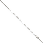 Sterling Silver 1.75mm Singapore Chain With Extension ext.