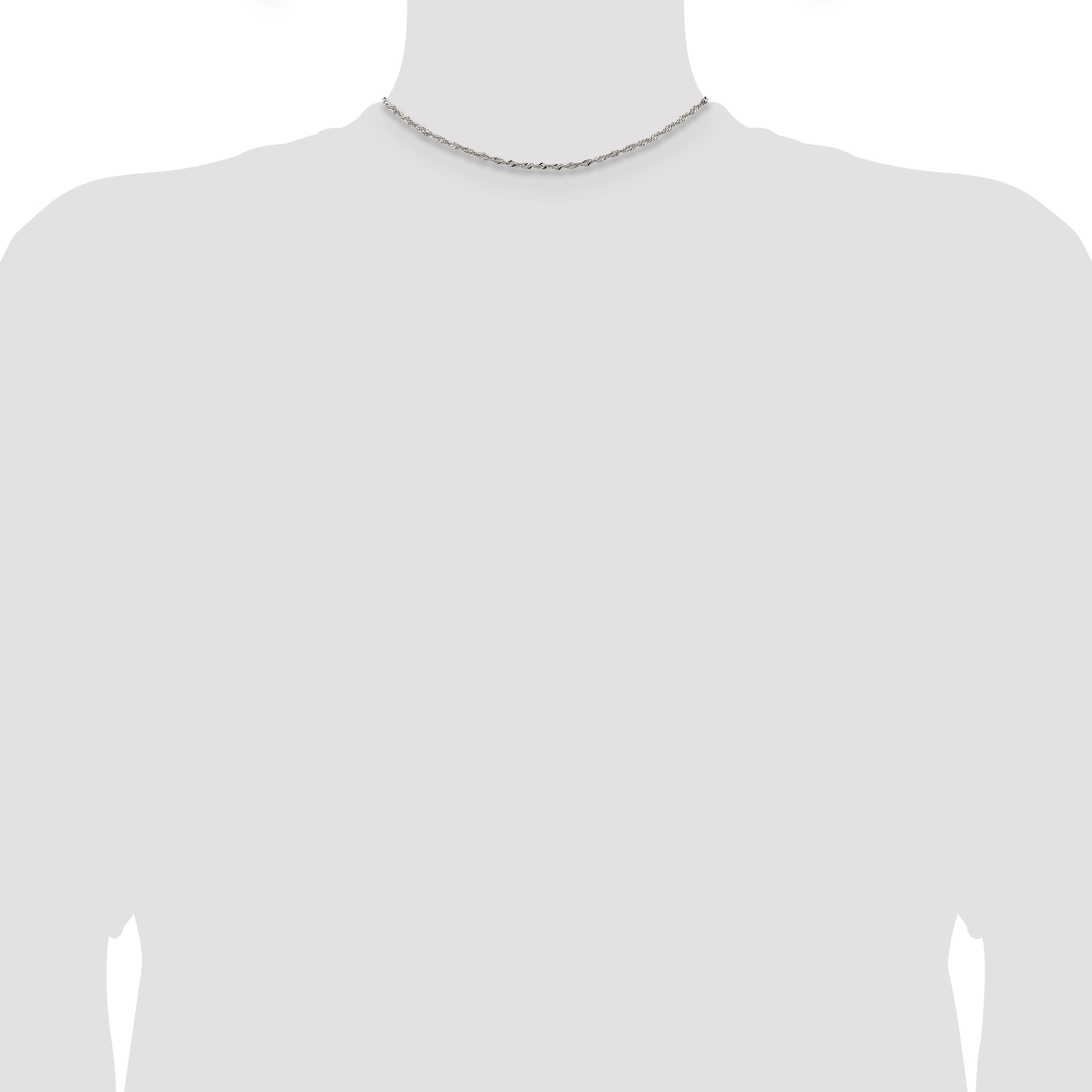 Sterling Silver 2mm Singapore Chain