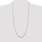 Sterling Silver Singapore Chain Necklace 2mm
