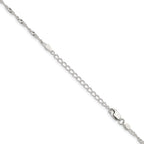 Sterling Silver 2mm Singapore Chain With Extension ext.