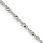 Sterling Silver 2mm Singapore Chain With Extension ext.