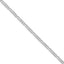 Sterling Silver Rhodium-plated 3mm Pav‚ Flat Figaro Chain