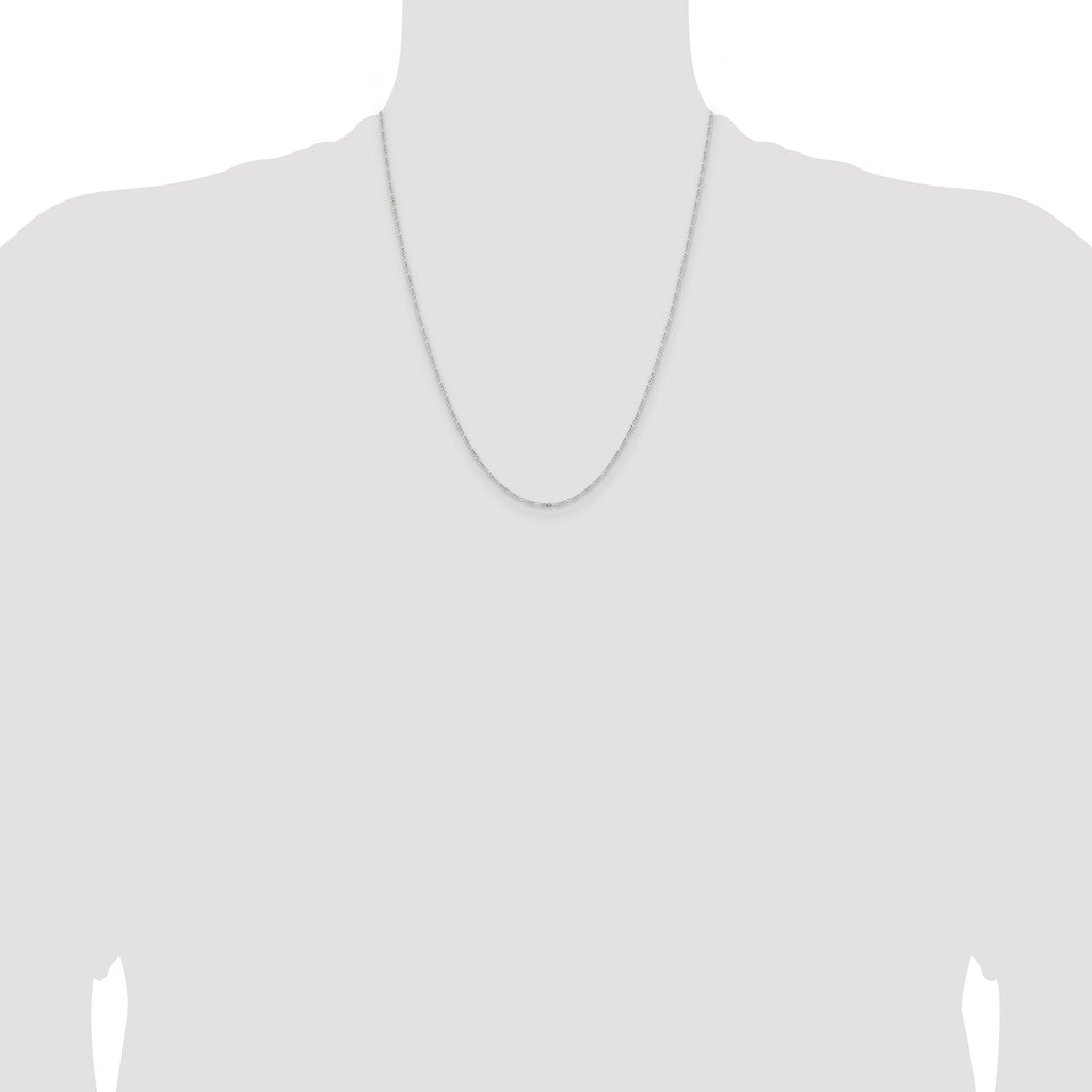 Sterling Silver 1.2mm Figaro Chain