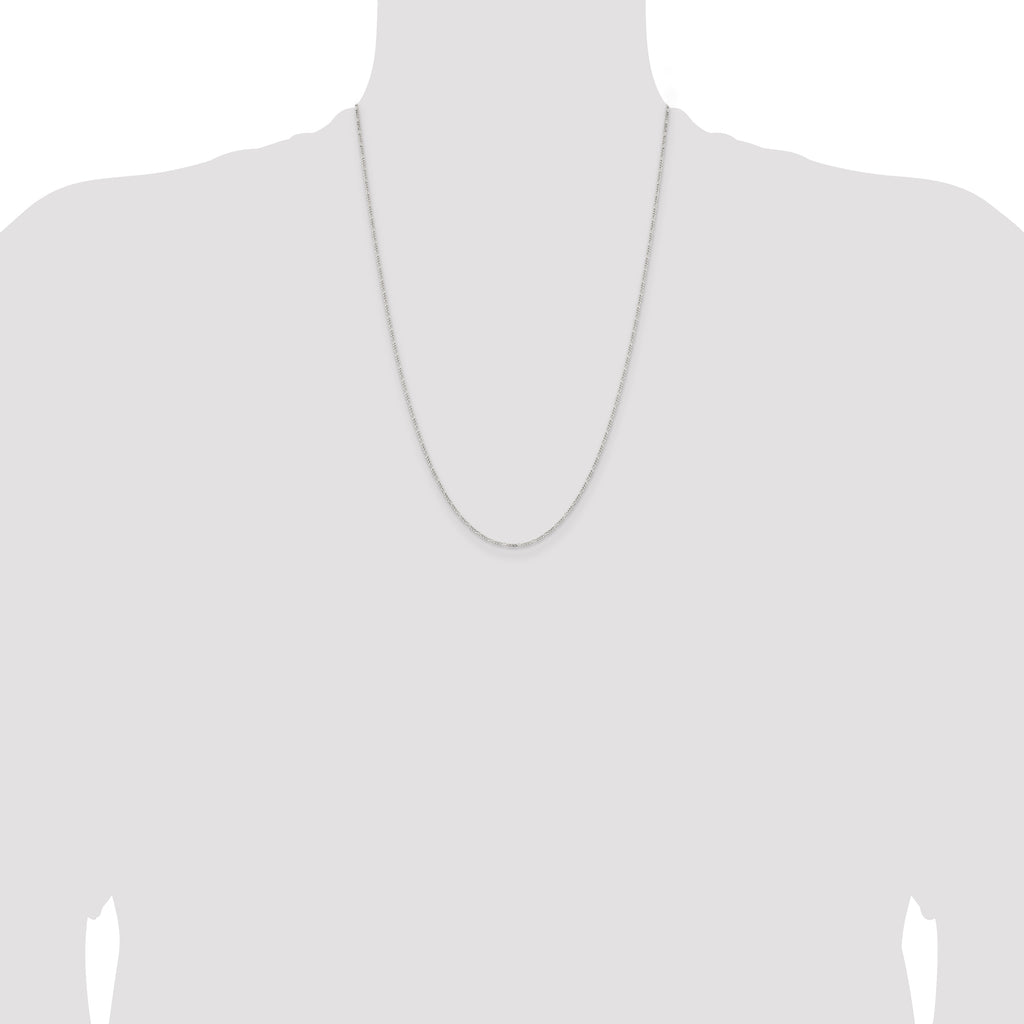 Sterling Silver 1.2mm Figaro Chain