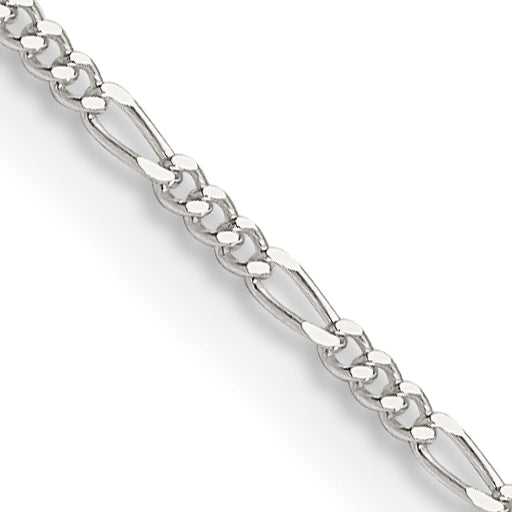 Figaro Chain Necklace in Sterling Silver, 1.2mm Secondary image