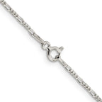 Sterling Silver 1.4mm Figaro Chain