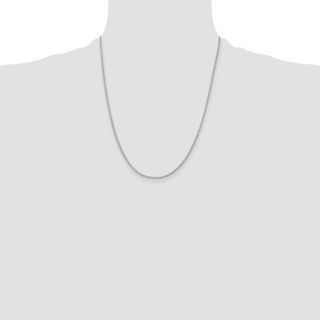 Sterling Silver 1.4mm Figaro Chain
