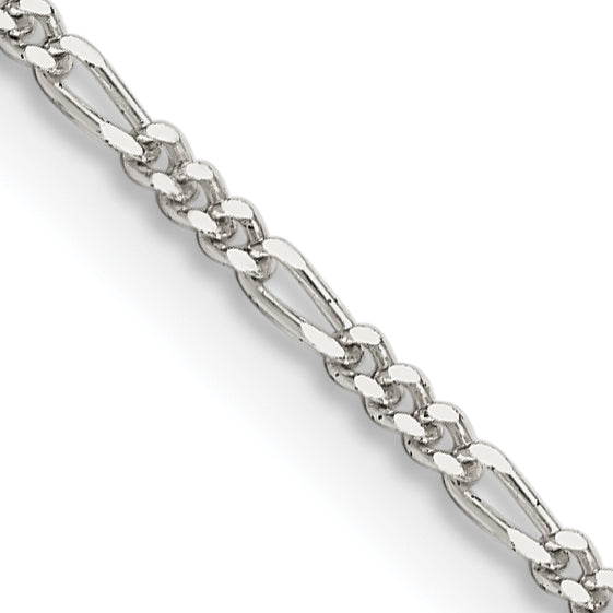 Figaro Chain Necklace in Sterling Silver, 1.4mm Secondary image