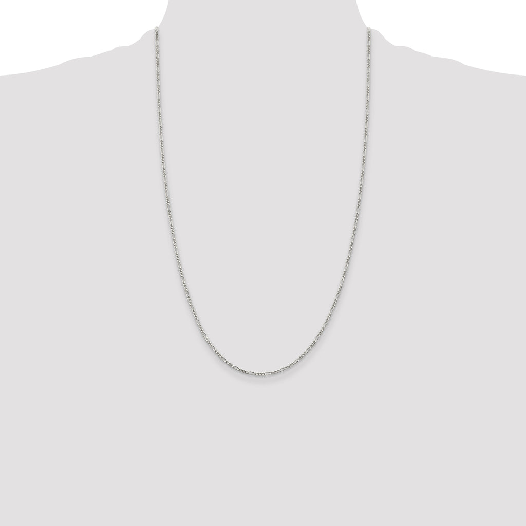 Sterling Silver 1.75mm Figaro Chain