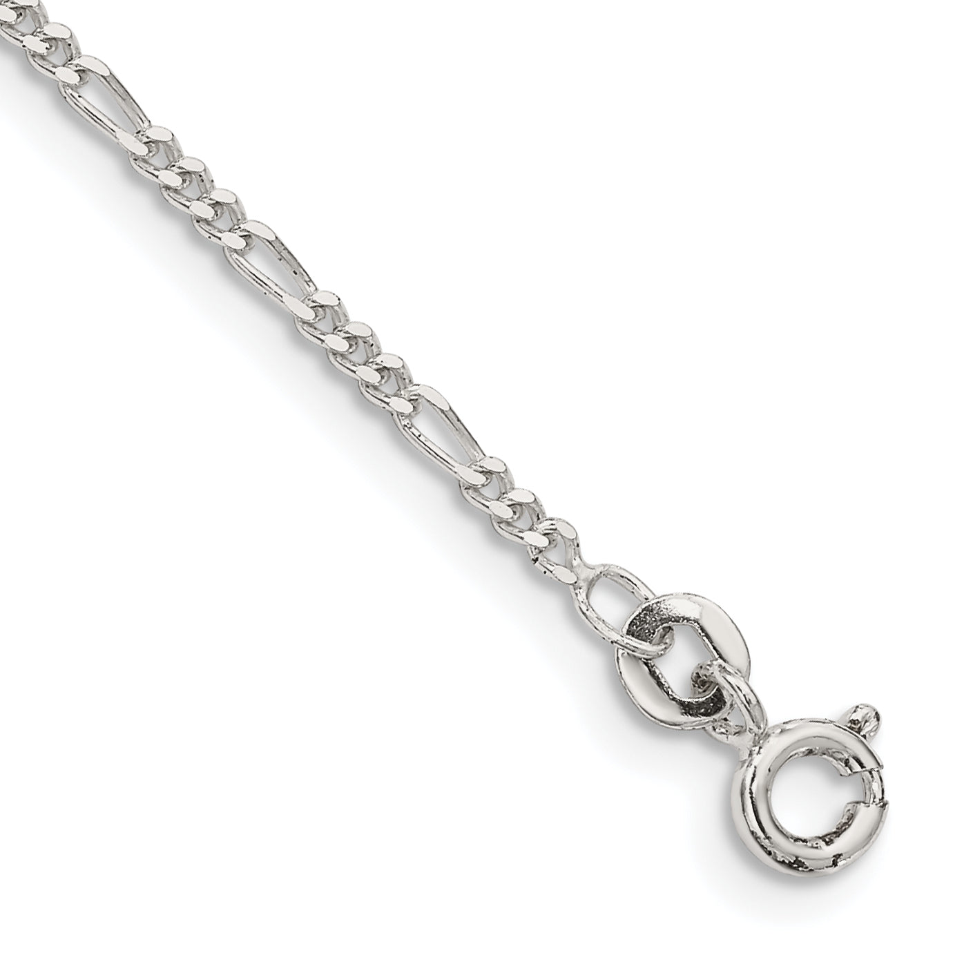 Sterling Silver 1.75mm Figaro Chain Anklet Main image