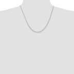 Figaro Chain in Sterling Silver, 2.25mm - Sophia Jewelers