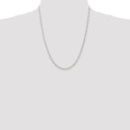 Figaro Chain in Sterling Silver, 2.25mm - Sophia Jewelers