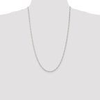 Figaro Chain in Sterling Silver, 2.25mm - Sophia Jewelers