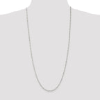 Figaro Chain in Sterling Silver, 2.25mm - Sophia Jewelers