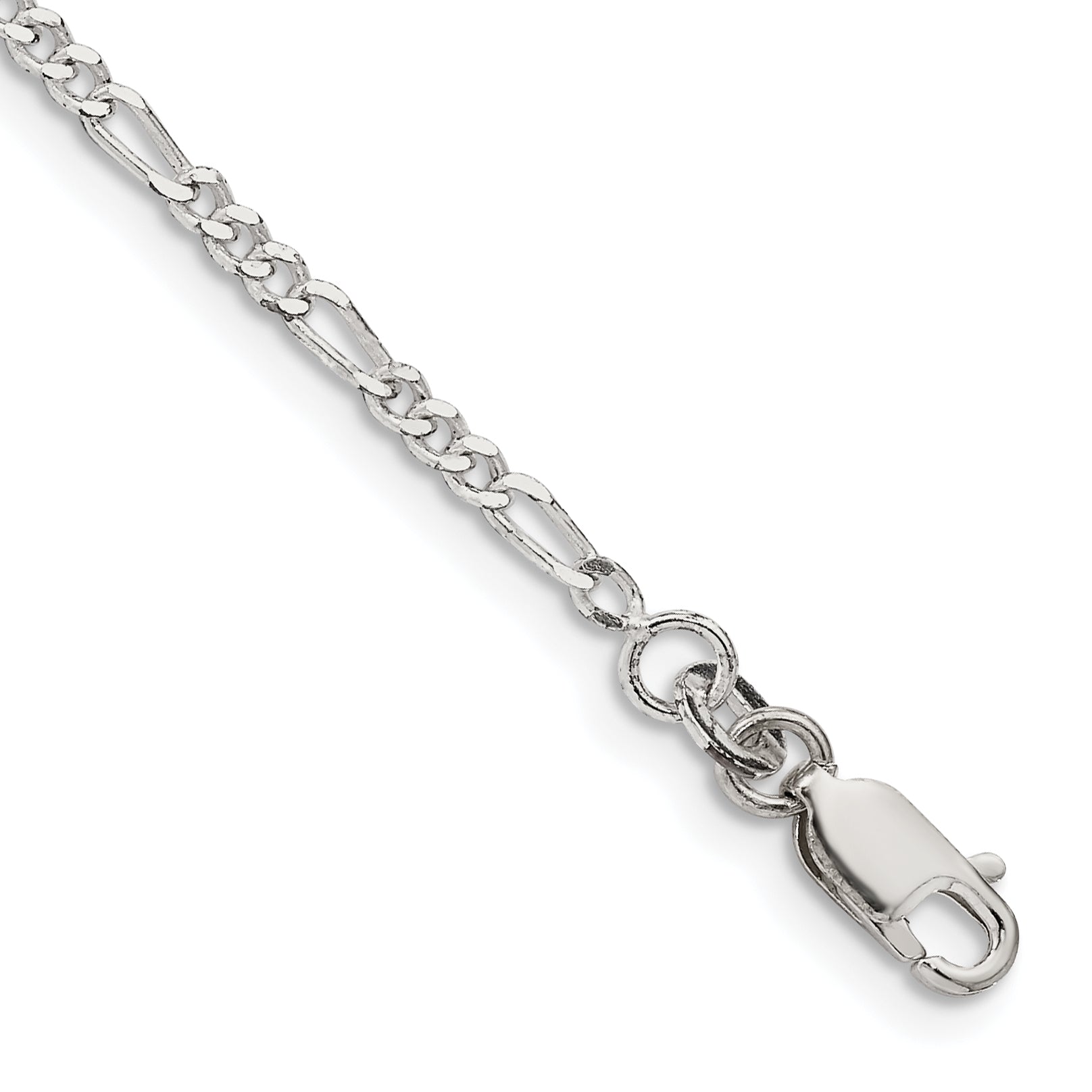 Sterling Silver Figaro Chain Necklace 2.25mm Main image