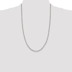 Sterling Silver 2.5mm Figaro Chain