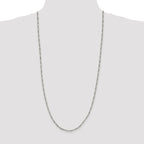 Sterling Silver 2.5mm Figaro Chain Anklet