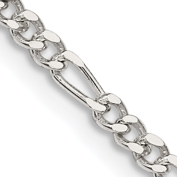Sterling Silver Figaro Chain Necklace 2.5mm Main image