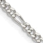 Sterling Silver Figaro Chain Necklace 2.5mm