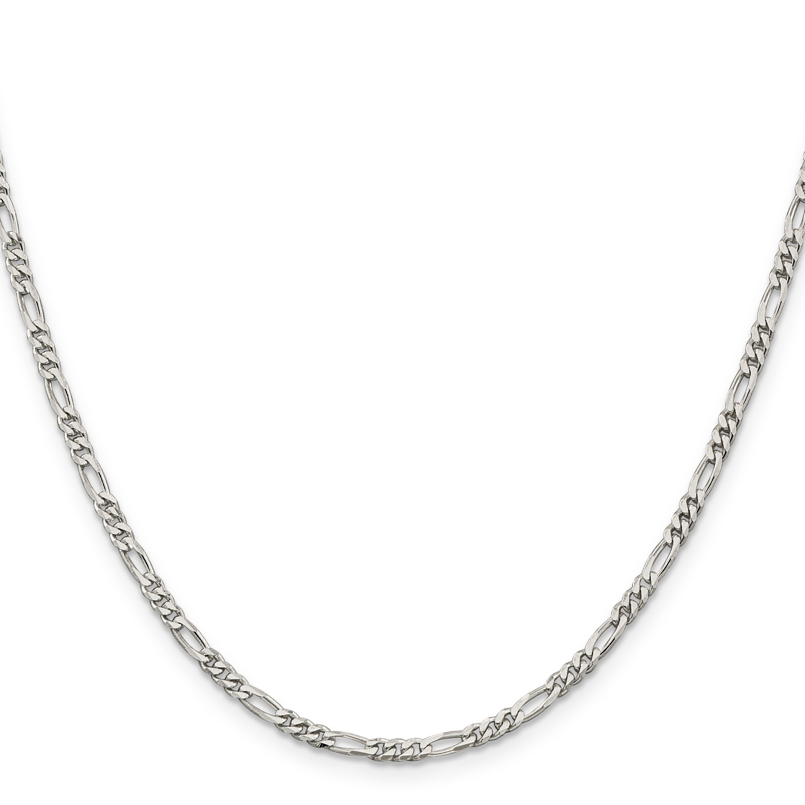 Sterling Silver Figaro Chain Necklace 2.85mm Secondary image