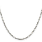 Sterling Silver Figaro Chain Necklace 2.85mm