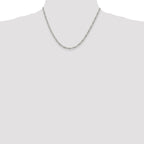 Sterling Silver 2.85mm Figaro Chain Anklet